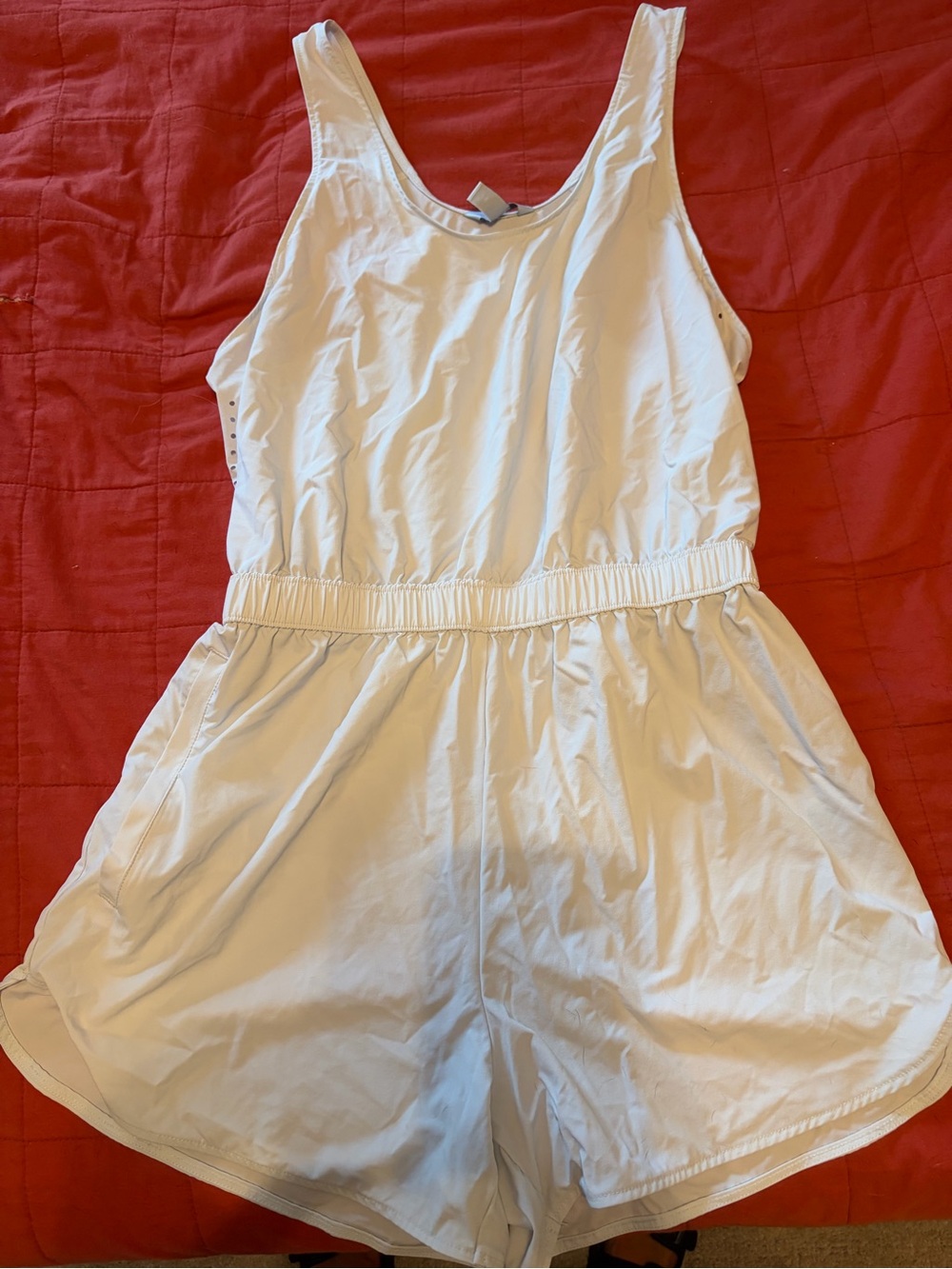 Reebok White Sleeveless Romper